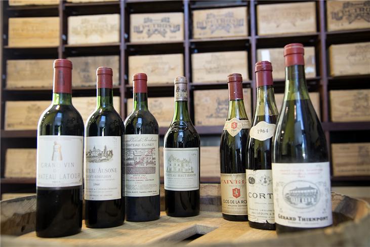 1964 Bordeaux and Burgundy wines.